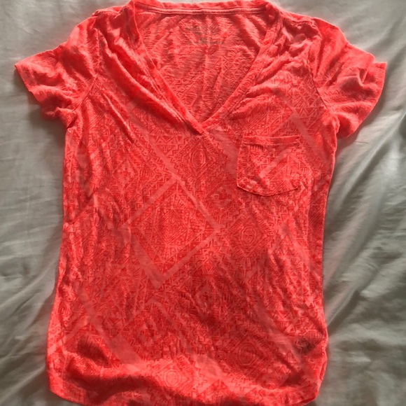Slightly Sheer Coral Aeropostale Women’s Top - Picture 1 of 2